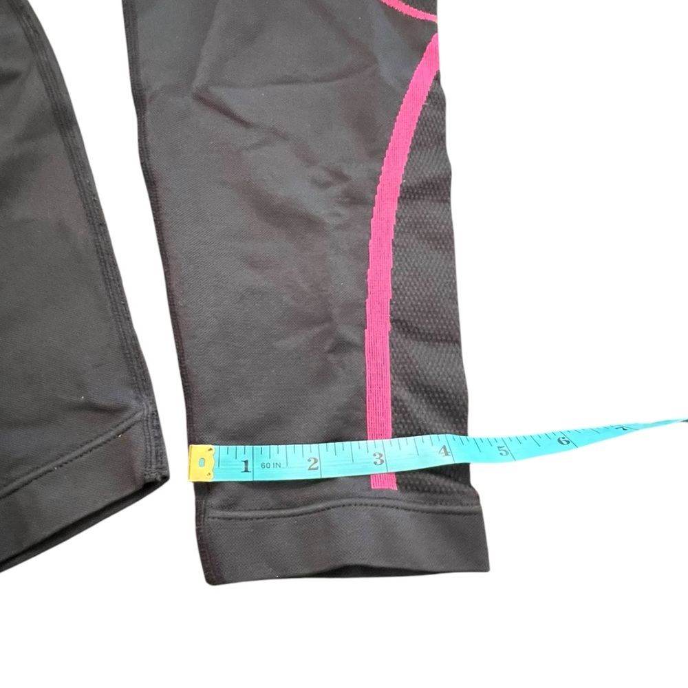 Livi Women's Seamless 7/8 High Rise Leggings 14/16 Sporty Gym Active Black‎ Pink - Picture 9 of 12